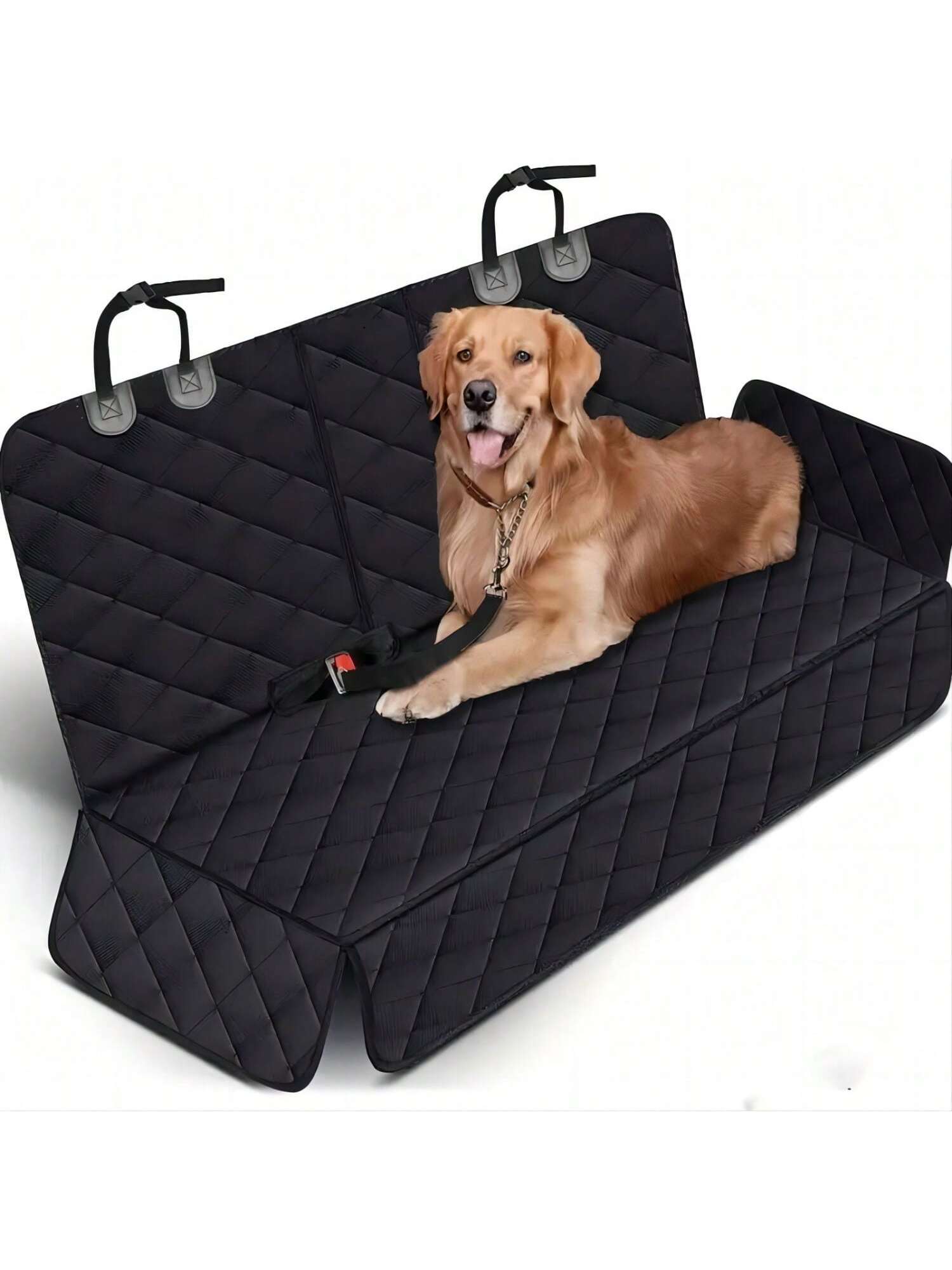 Waterproof Dog Car Seat Cover, Pet Travel Carrier Mattress, Car Seat Protector with Armrest for Dogs, Dog Travel Comfort