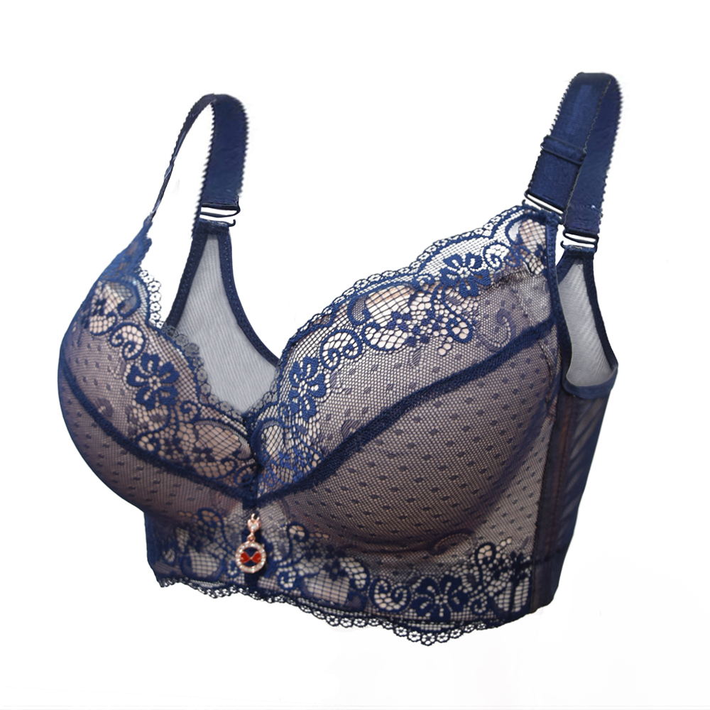 Lace Push Up Padded Bra for Women Plus Size Underwire Comfort Support