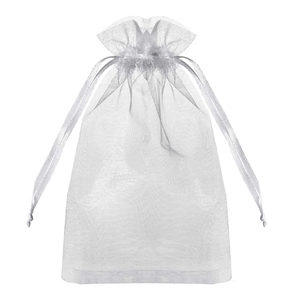 Pink Organza Drawstring Jewelry Small Bag for Earring Favor, Wedding Packaging Pouch Organizer for Businesses