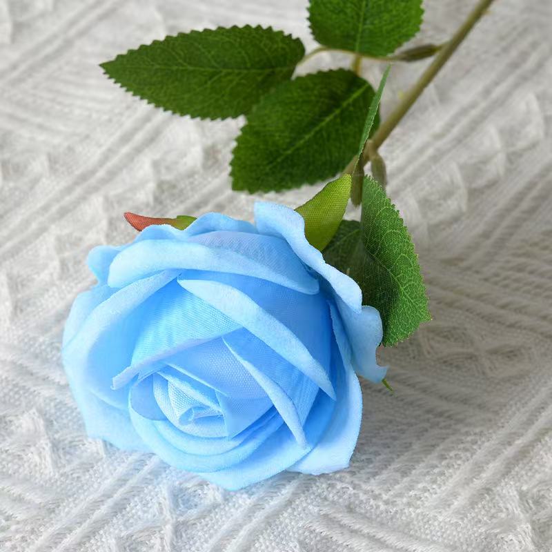 Artificial Red Roses, Realistic Fake Rose Branch for Wedding Home Decor, Roses Artificial Flowers for Floral Arrangement