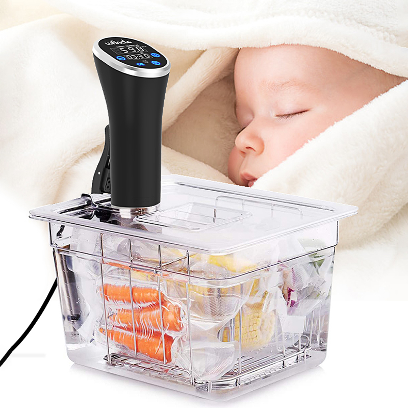 Sous Vide Cooker LCD Touch, Immersion Circulator Accurate Cooking, Waterproof Vacuum Cooker with Digital Display