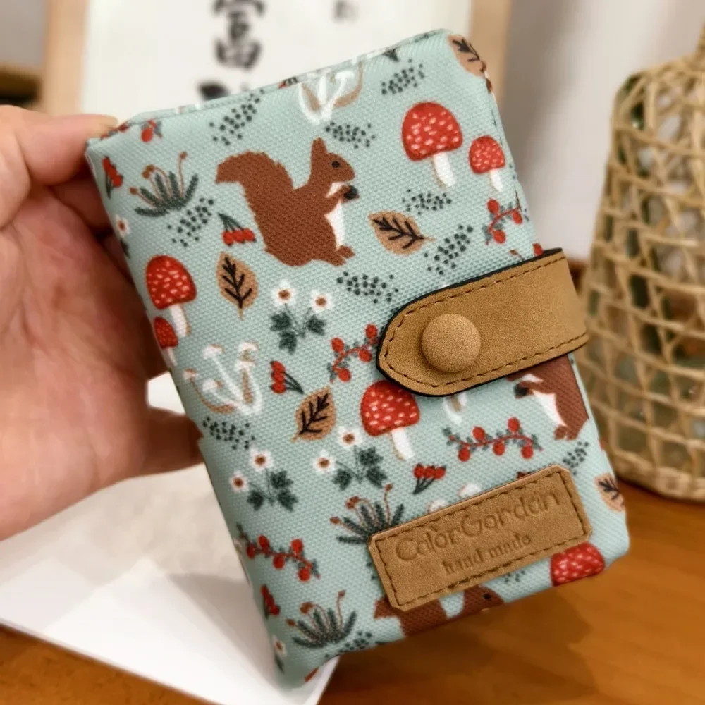 Women Cute Zipper Hasp Short Wallet, PU Leather Coin Purse, Money Bag with ID Card Holder, Frosted Printing, Girl Cute