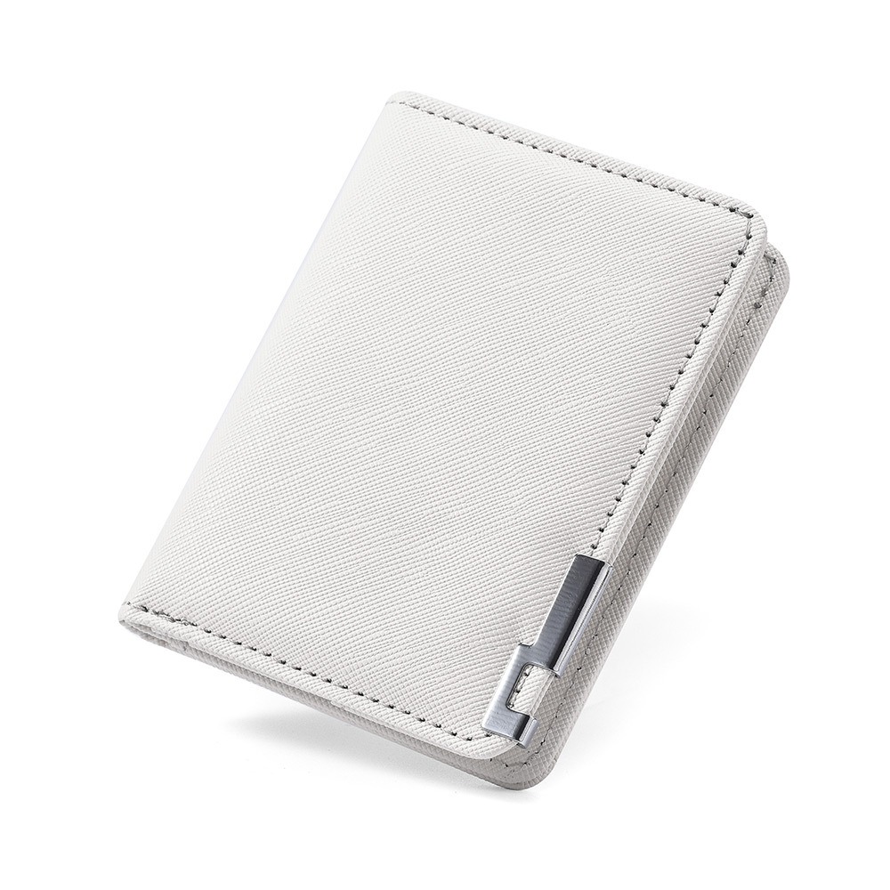 PU Leather Retro Men's Wallet, Ultra Thin Coin Purse, Multiple Pockets, Two-Fold Design for Men and Women