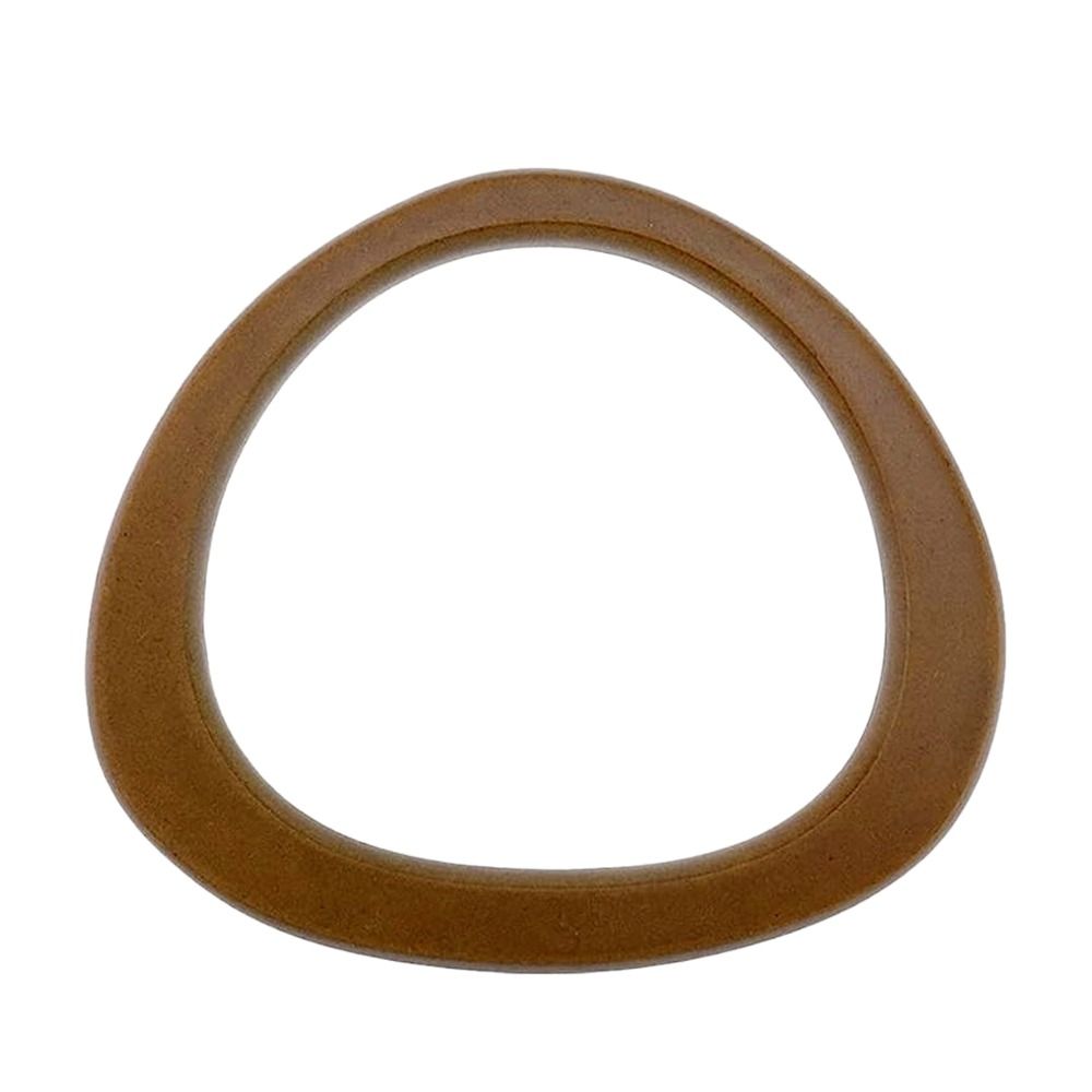 D-shaped Wooden Bag Handle Ring, Handbag Handles Replacement, DIY Purse Accessories