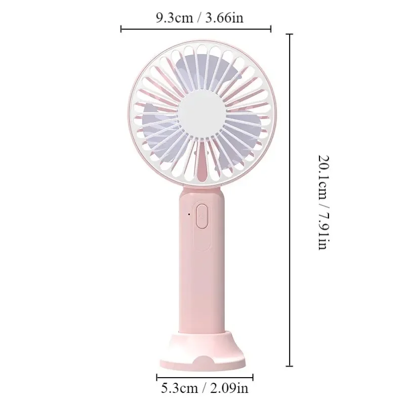Portable Fan Usb Mini, Large Wind Pocket Fan, Office Desktop Small Electric Fan, Folding Head Multi Function