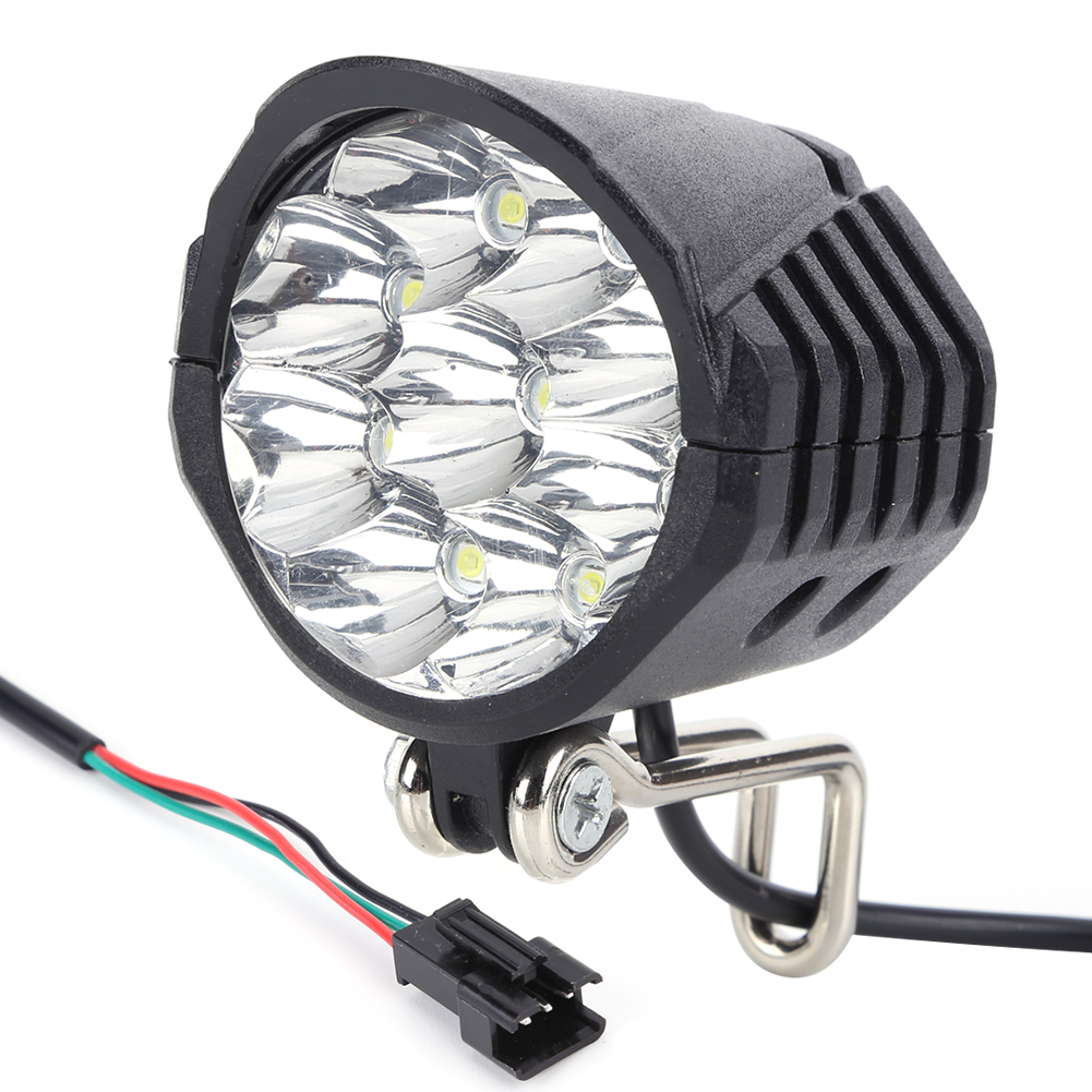 E-Bike Horn Light Headlight with Horn and Light Switch for Electric Scooter Bicycle Safety