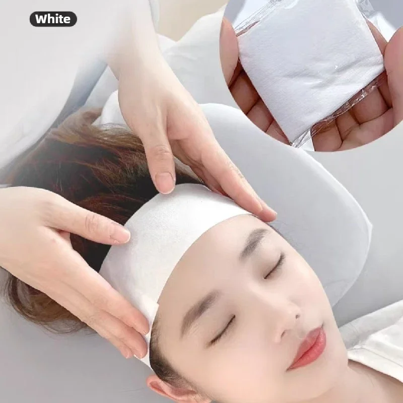 Disposable Headbands for Facials, Spa Stretch Hair Bands, Soft Skin Care, Face Washing Tools for Women Salons