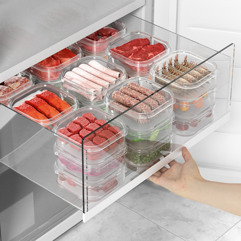 Plastic Refrigerator Meat Freezer Divided Box for Fresh-Keep | Inspire ...