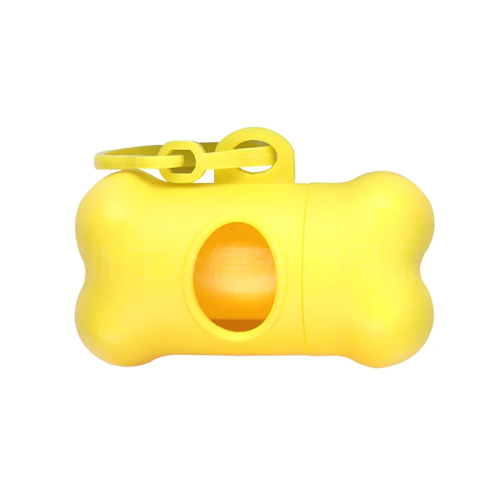 Bone-Shaped Dog Waste Bag Dispenser with Holder Portable Poop Bag Carrier for Pet Owners