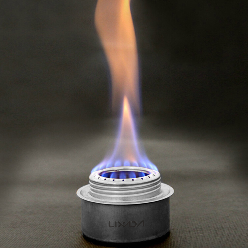 Portable Mini Aluminum Alloy Alcohol Stove with Lid Compact Outdoor Cooking Stove for Hiking, Camping, and Backpacking