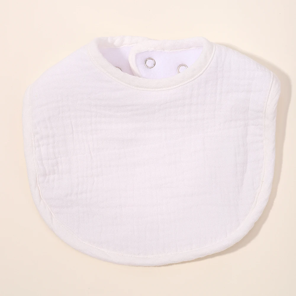 Adjustable Baby Bibs, Cotton Thickening Soft Infant Burp Cloths, Newborn Bandana Scarf for Feeding and Saliva
