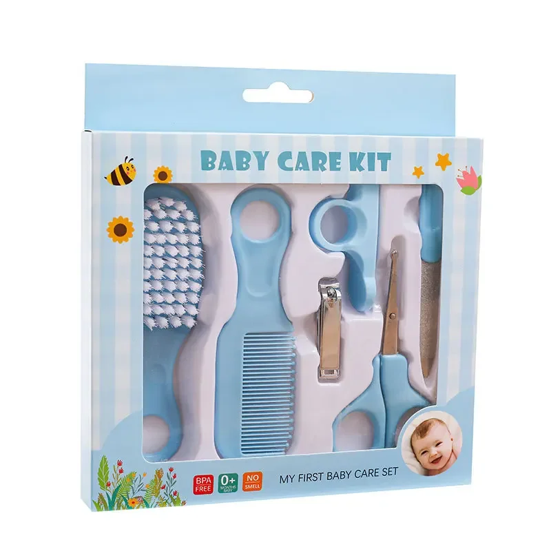 Baby Care Set Grooming Brush Set Nail Trimmer Scissors Clipper Hygiene Kit