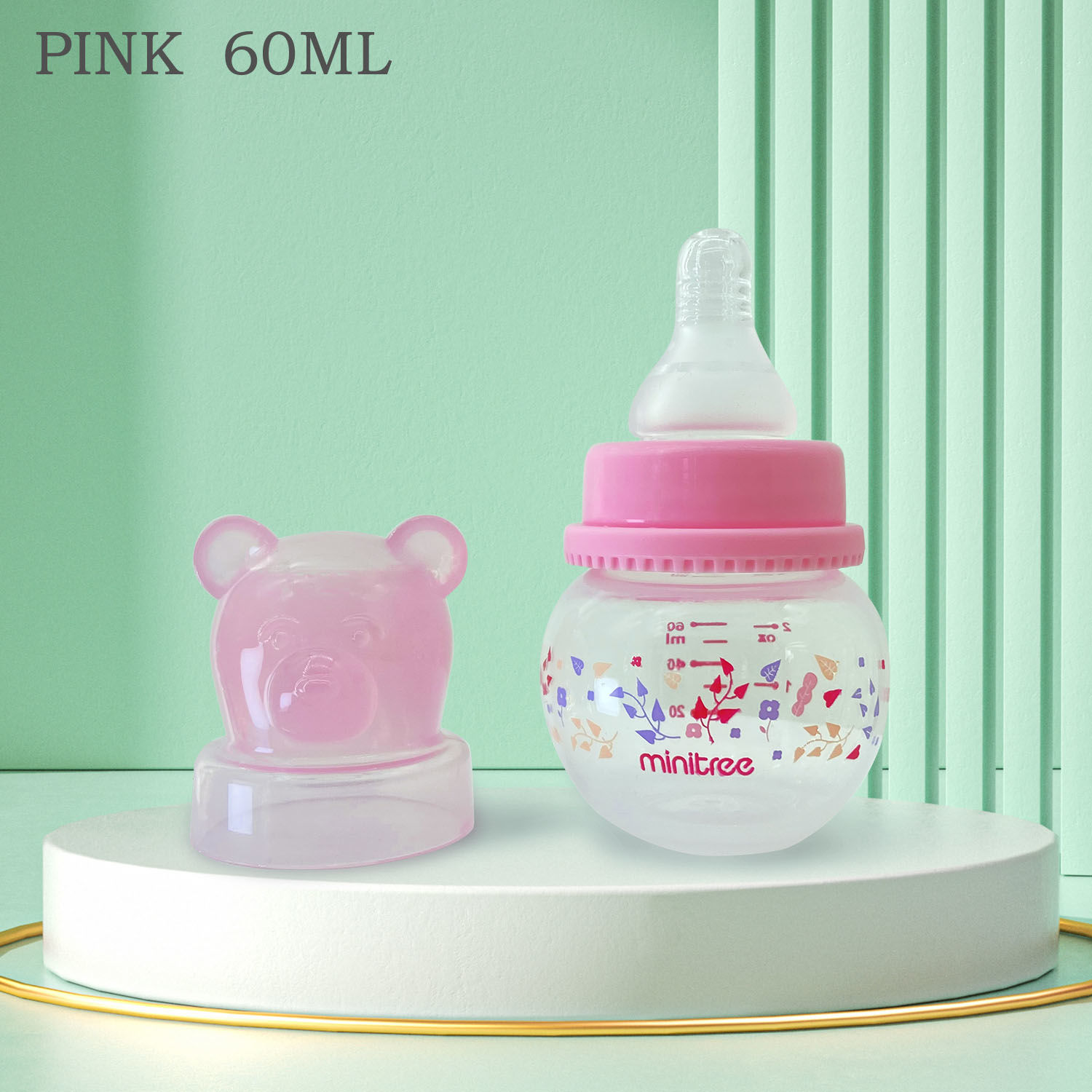 Newborn Feeding Bottles 60ML Baby Bottle Glass Bottles Anti-flatulence Milk Feeding Bottles Infant BPA free