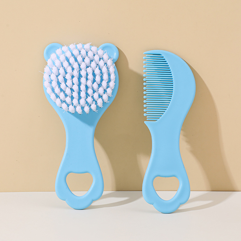 Gentle Baby Hair Comb and Brush Set for Delicate Scalp Care