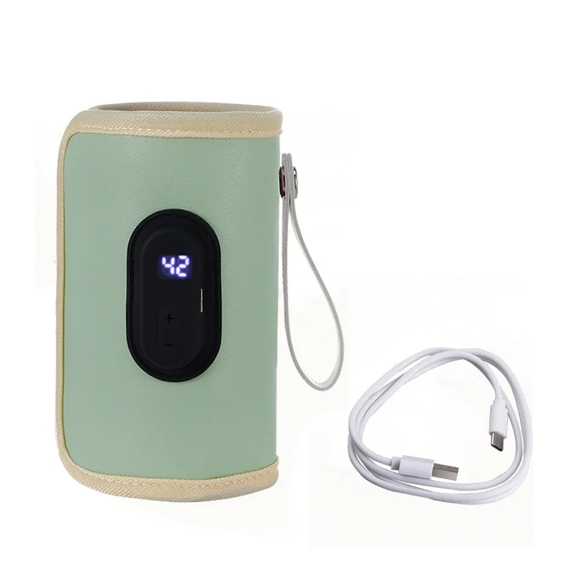 Portable USB Baby Bottle Heater, Insulated Bag, Safe Milk Warmer for Winter Travel