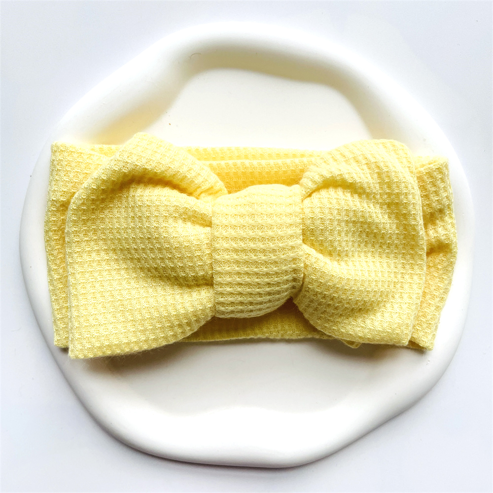 Baby Girl Bow Headband for Children Newborn Baby Turbans for Babies Solid Big Bowknot Headbands Infant Baby Hair Accessories
