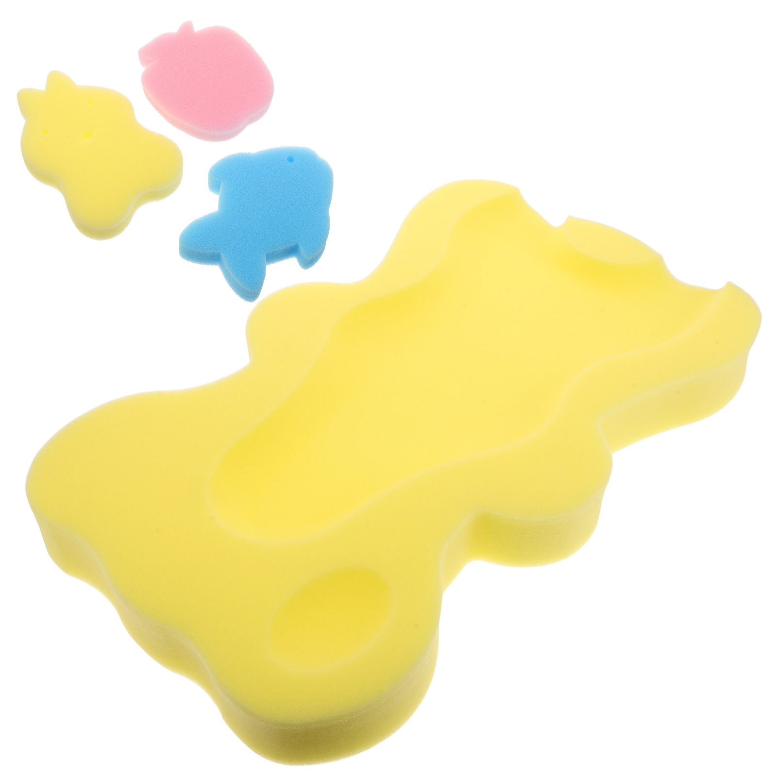 Non-Slip Infant Bath Support Mat Baby Bath Cushion Thick Newborn Sponge Pad, Soft Comfort Tub Cushion