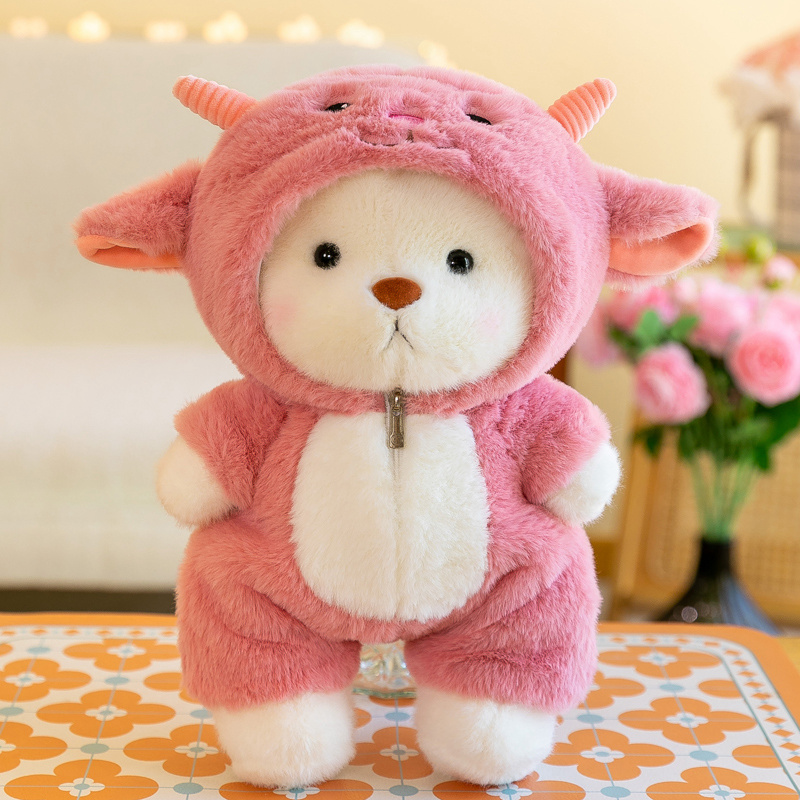 Teddy Bear Wear Suit, Soft Doll Birthday Gift, Kawaii Bear Plush Toy Stuffed Animals Christmas Gifts for Boy Girl