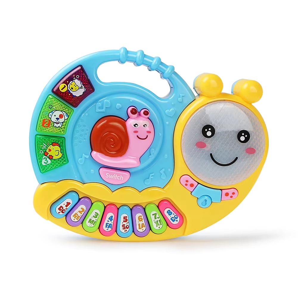 Multifunctional Kid Cartoon Piano Keyboard Game, Electronic Educational Toy with Animal Sound, Flashing Light, Baby Gift