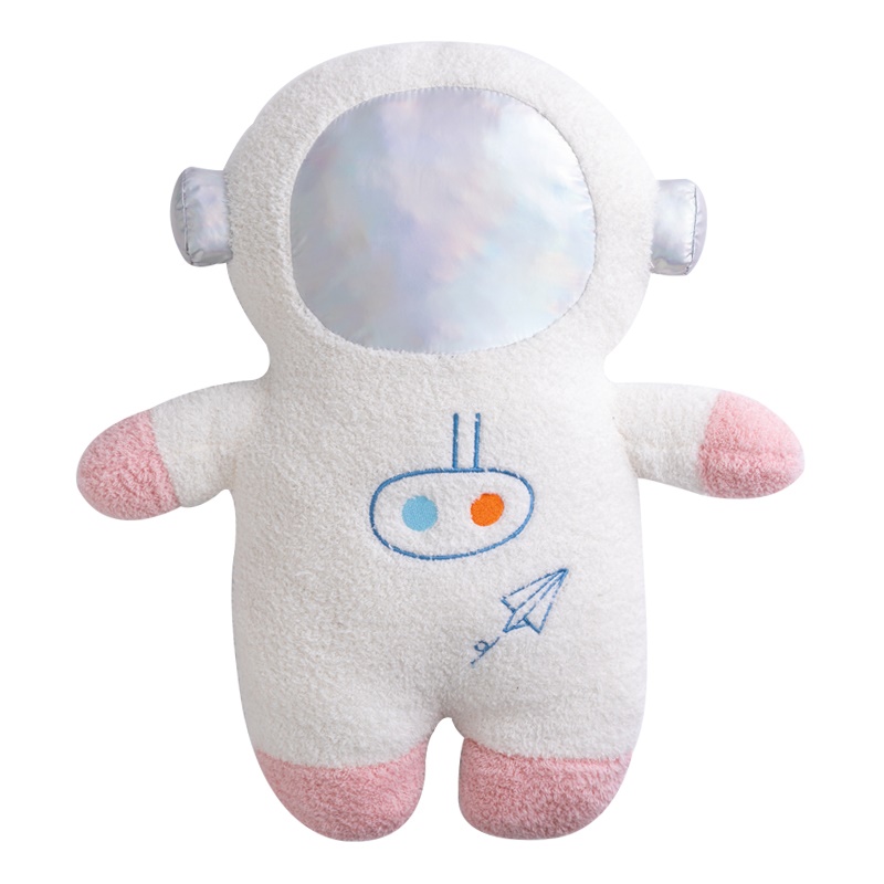 Stuffed Spaceship Throw Pillow Home Decor, 58cm Plush Rocket Astronaut Toy, Birthday Gift Space Discovery for Kids