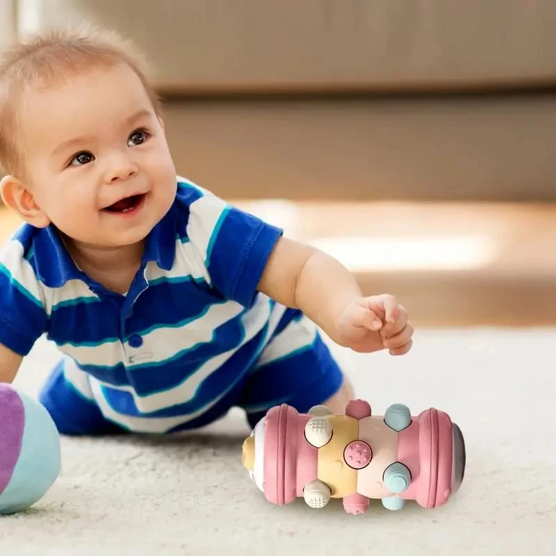 Baby Crawling Roller Toy, Tummy Time Montessori Sensory Toy | Inspire ...