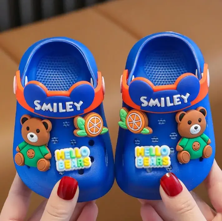 Cute Cartoon Baby Sandals, Summer Infant Slippers, Anti-slip Newborn Shoes, Beach Sandals for Baby Boy
