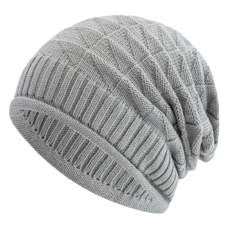 Casual Street Autumn Daily Beanies, Hot Sale Long Size Winter Hat, For Men & Women Solid Bonnet Cap