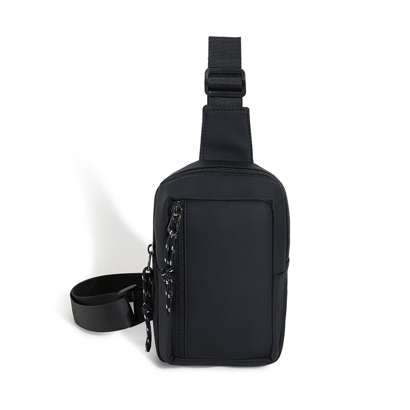Nylon Waterproof Outdoor Sport Chest Bag, Casual Men Shoulder Bag, Large Capacity Travel Phone Pouch for Running