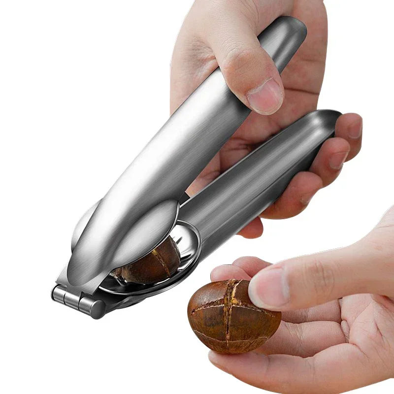 Chestnut Opening Machine Nut Cracker Pliers Walnut Sheller Stainless Steel Kitchen Tool for Easy Nut Cracking
