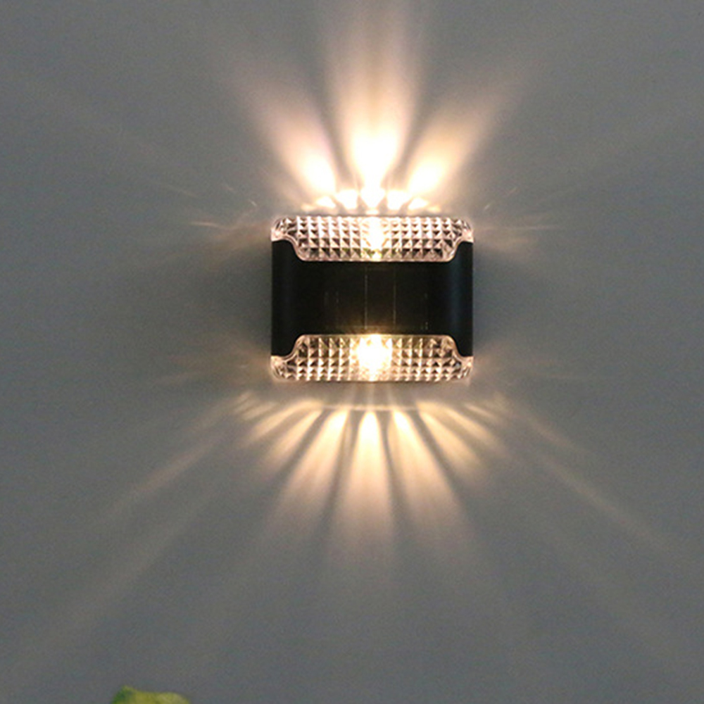 Waterproof Solar LED Wall Lamp for Outdoors, Solar LED Wall Light, Garden Decoration Up and Down Lighting