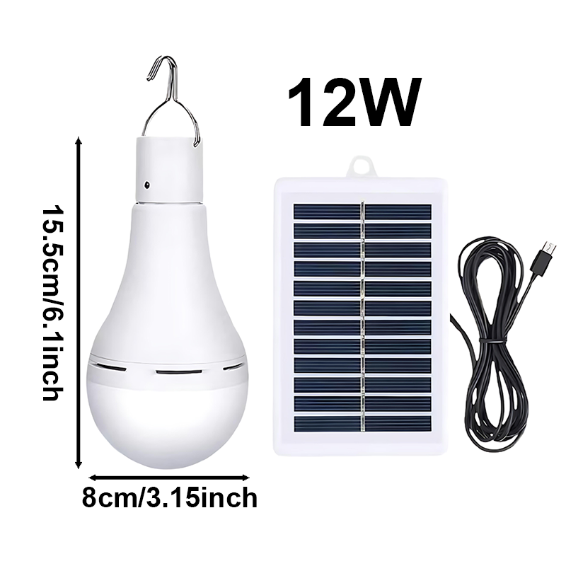 Solar-powered Emergency Outdoor LED Camping Lights, Portable USB Solar Panel for Outdoor Garden, Tent, Picnic, and Night