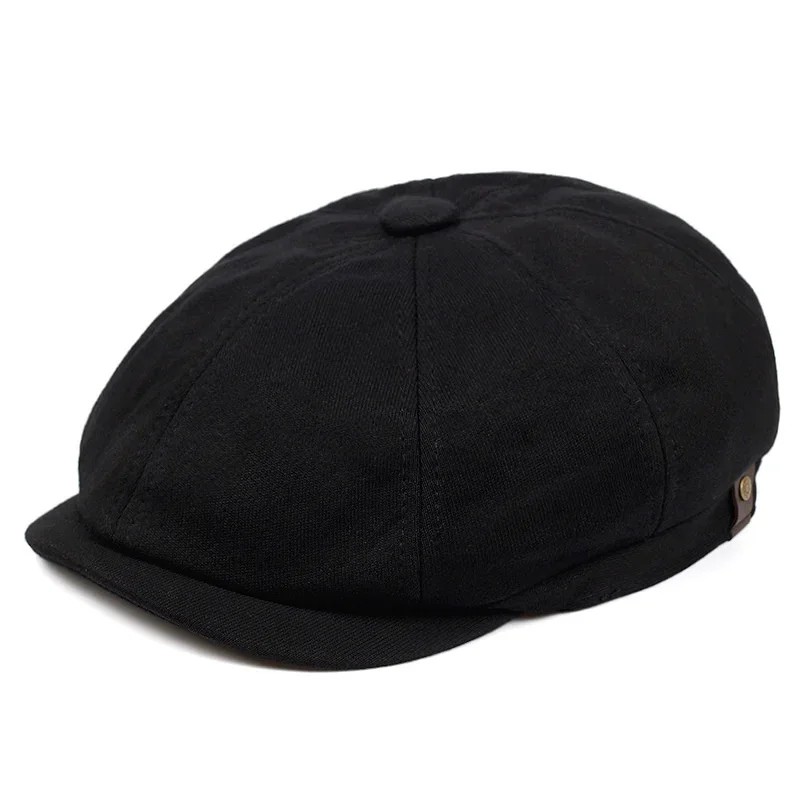 Vintage Luxury Unisex, High Quality Winter Retro British Style, New Octagonal Flat Cap, Cotton Ascot Caps Beanie