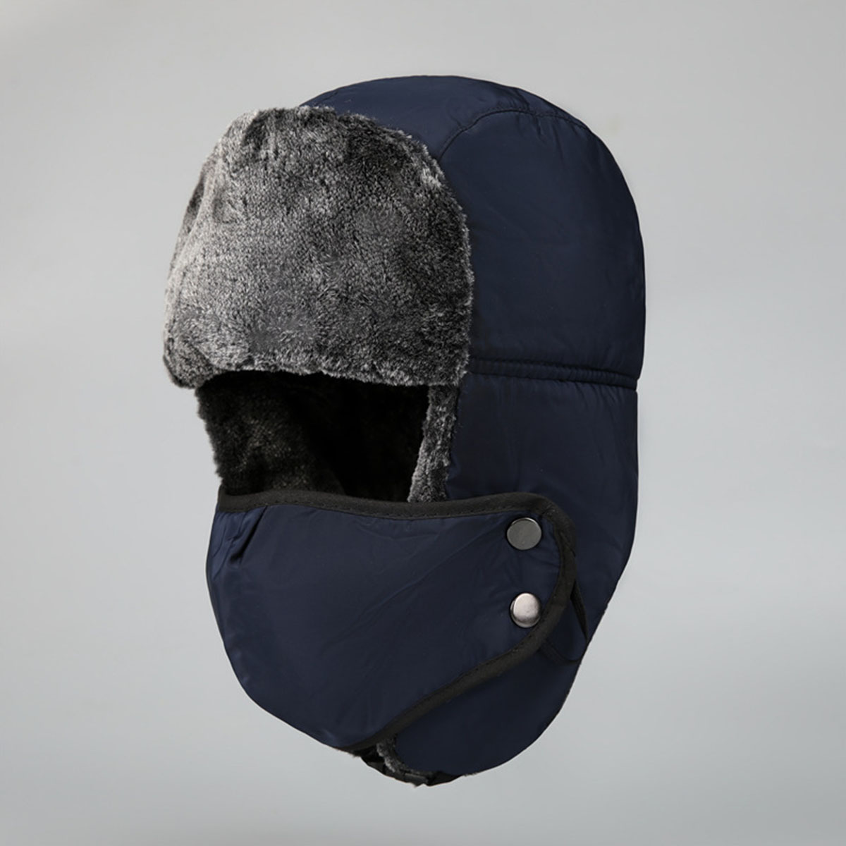Men's Winter Trapper Pilot Ushanka Hat with Windproof Mask for Hunting and Skiing Hat for Men Women