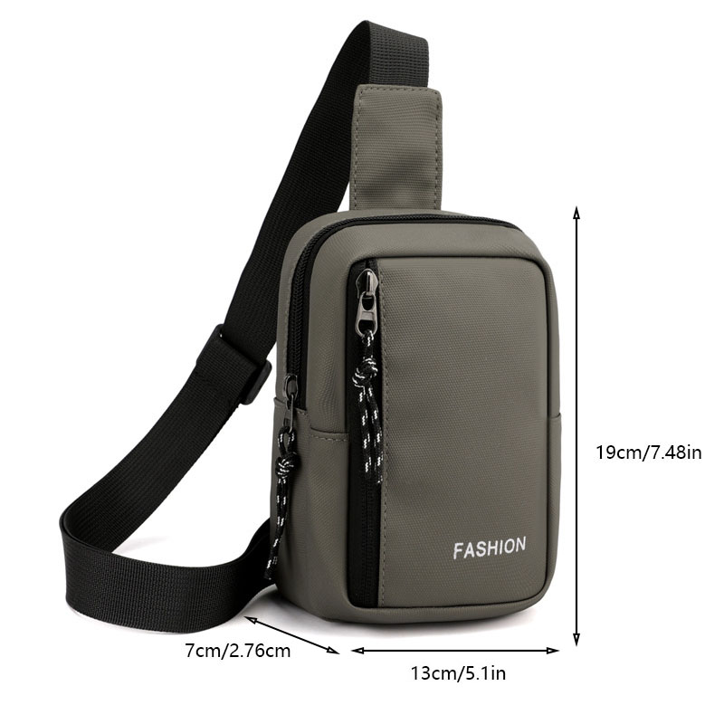 Oxford Sling Bag for Men, Casual Messenger Crossbody Bags Boy Messenger Bags Man Handbags for Travel Satchel Black