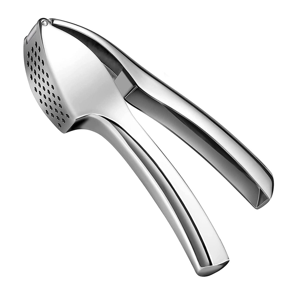 Effortless Garlic Crusher, Easy-Squeeze Garlic Mincer Tool with Comfortable Handle for Crushing Garlic