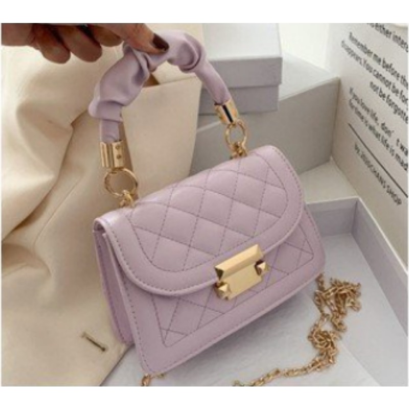 Women's Grid Pattern Tote Bag, Fashion PU Leather Crossbody, High Quality Bag, Buckle Decoration Flap Wallet