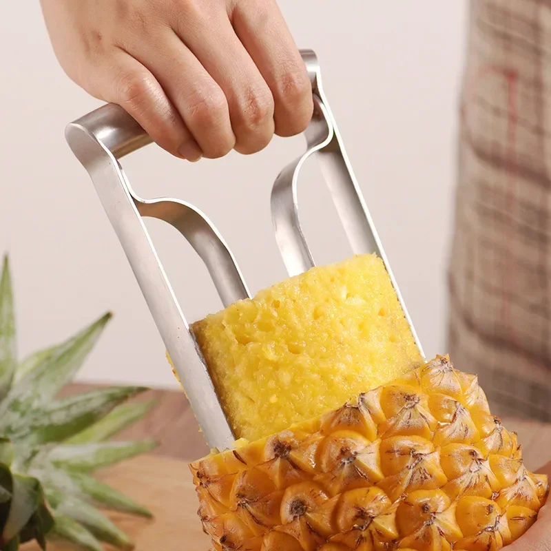 Pineapple Peeler Tool, Stainless Steel Fruit Knife Peeler for Household Use, Eye Cutting Pineapple Gadget