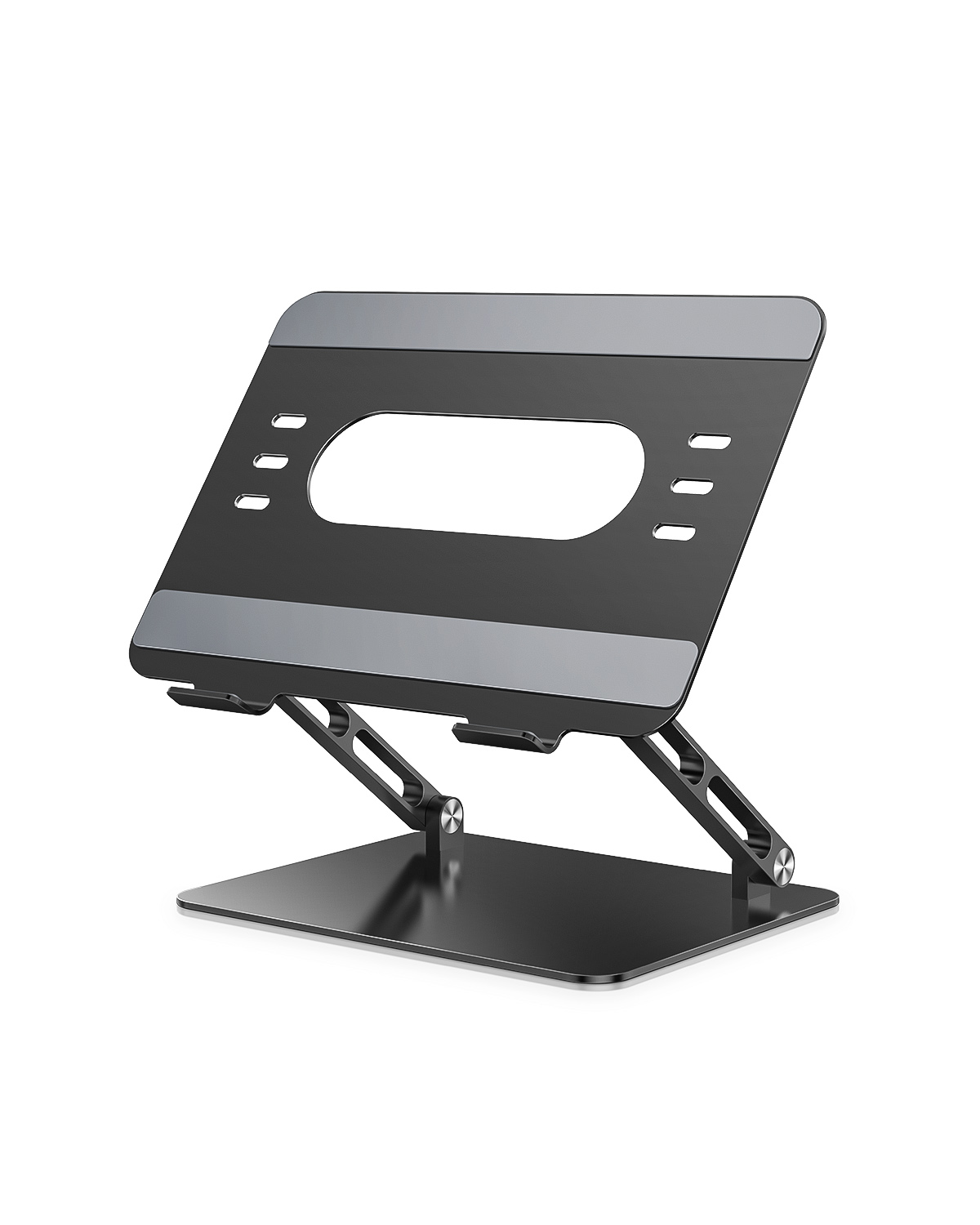 Ergonomic Adjustable Laptop Stand for Desk, Aluminum Riser for Notebook, Sturdy Laptop Stand