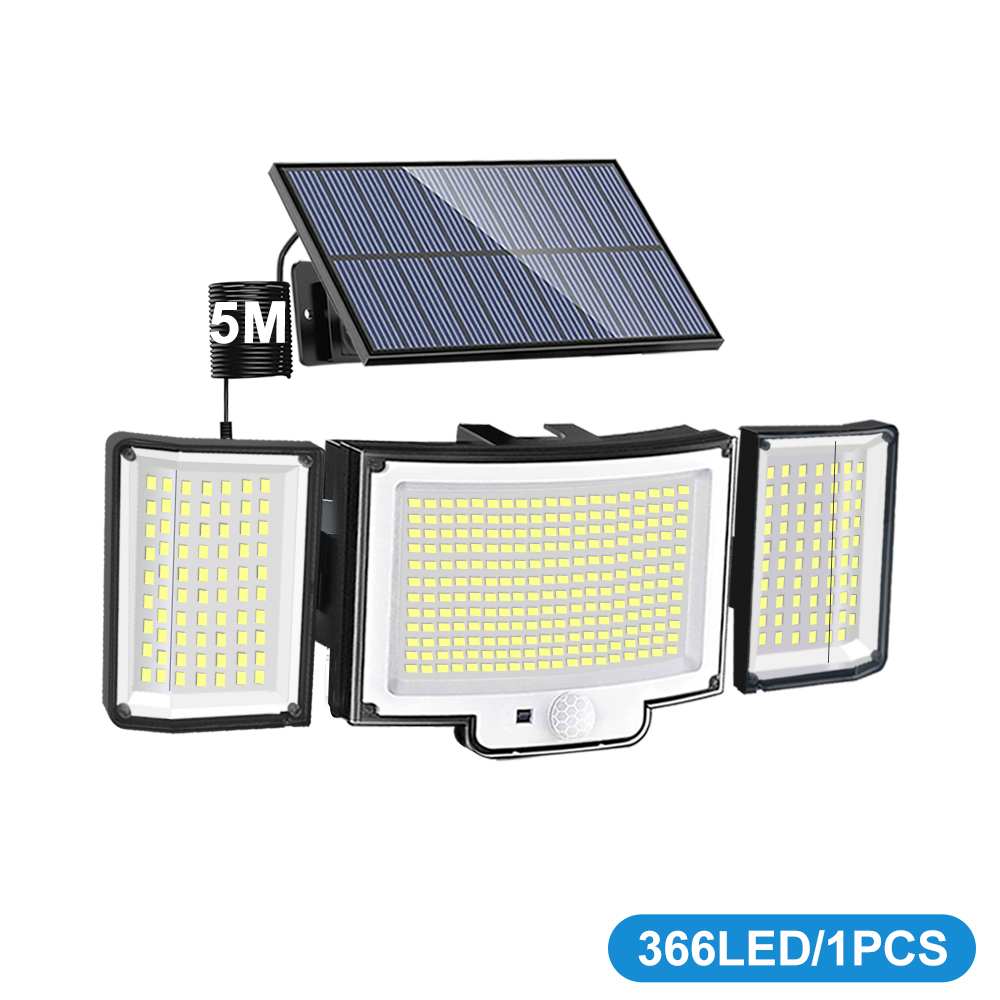 Solar Garden Lights, LED Motion Sensor Security Outdoor Lights, Waterproof Solar Powered Flood Lights