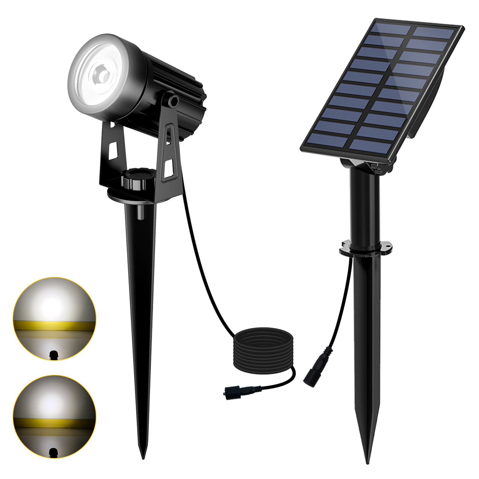 Solar LED Light, Waterproof Outdoor Solar Power Light, Garden Solar Spotlight