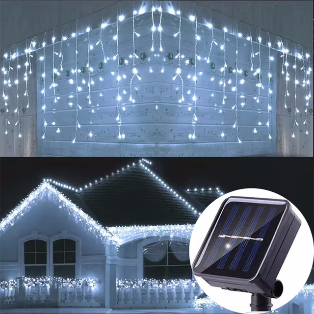 Solar LED String Lights, Waterproof Outdoor Garden Fairy Twinkle Lights, Christmas Party Decor, Waterproof