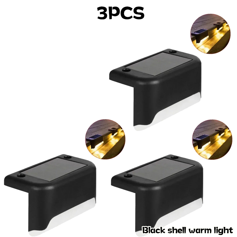 Outdoor Step Lights, Solar LED Deck Lights for Stairs, Fence, Yard, Pathway, Waterproof