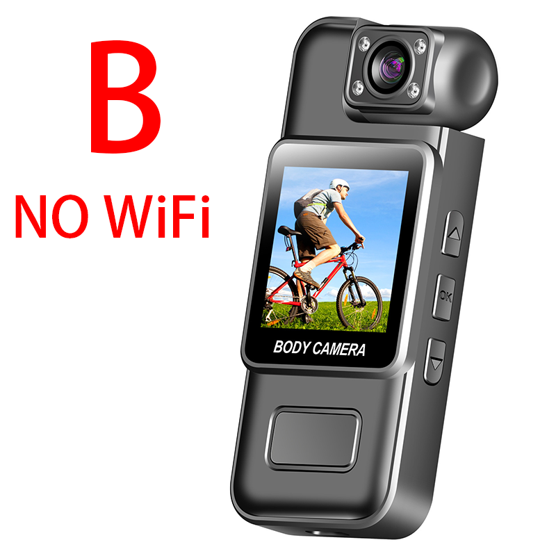 Handheld Portable Digital Video Recorder, Ultra HD WiFi Mini Camera, Police Body Cam with Infrared Night Vision, Sports