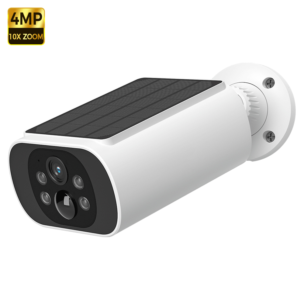 Wireless Outdoor Solar Camera, Enhanced Color Night Vision, AI Motion Detection