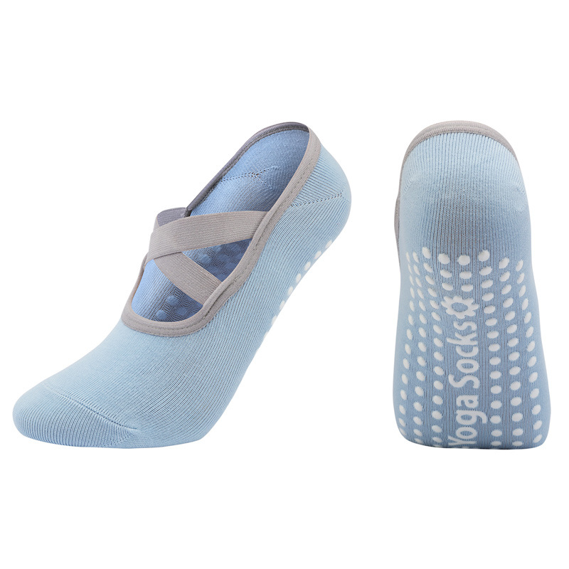 Silicone Anti-slip Yoga Socks, Professional Women Ballet Pilates, Backless Breathable Bandage Dance Sports Socks