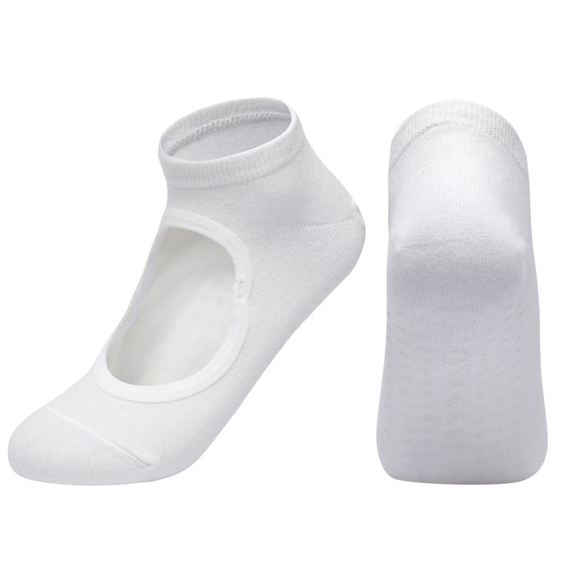 Anti-Slip Breathable Pilates Socks for Women, Backless Yoga Socks, Customized Ankle Ballet Dance Sports Socks