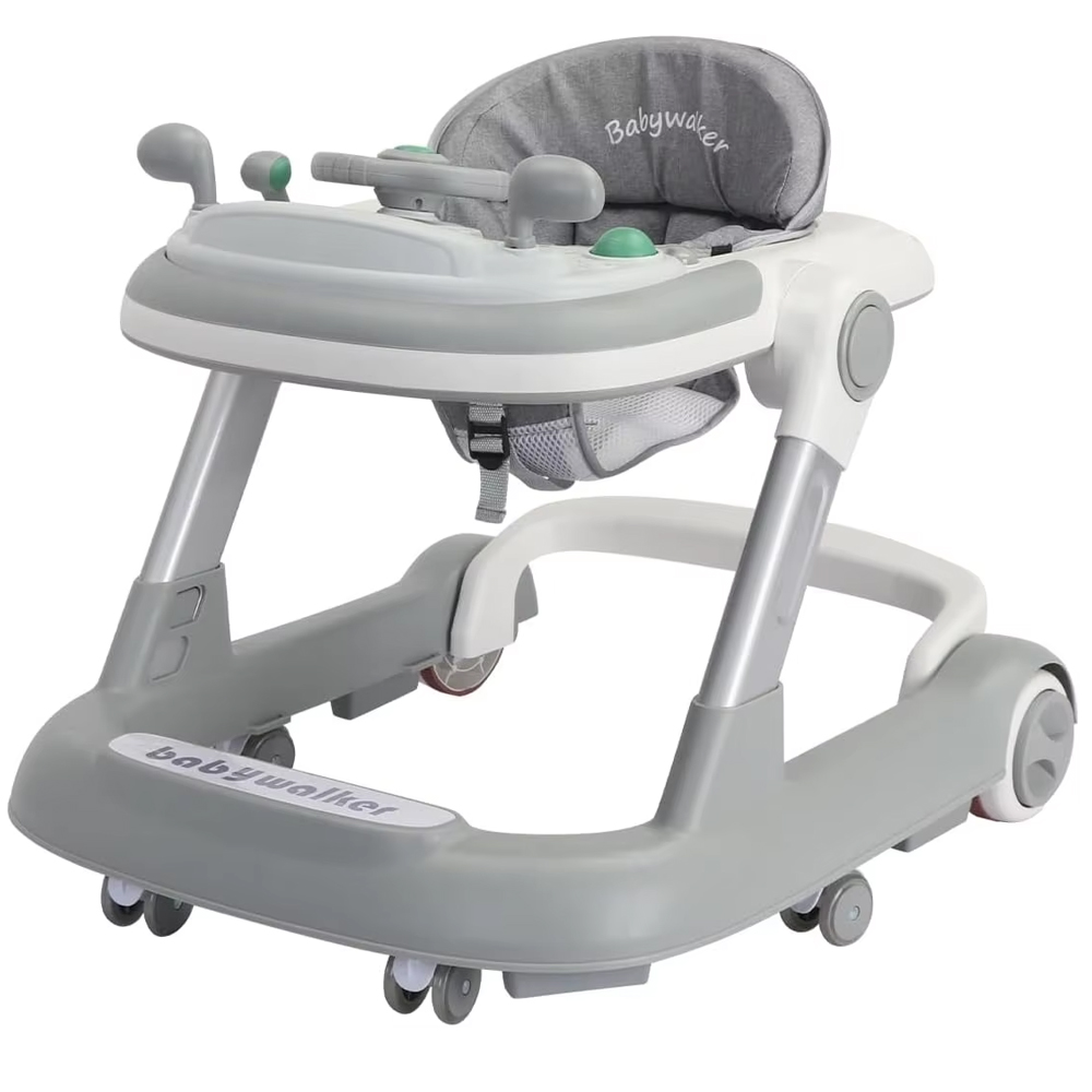 oddler Baby Push Walker, Foldable Walker with Removable Feeding Tray