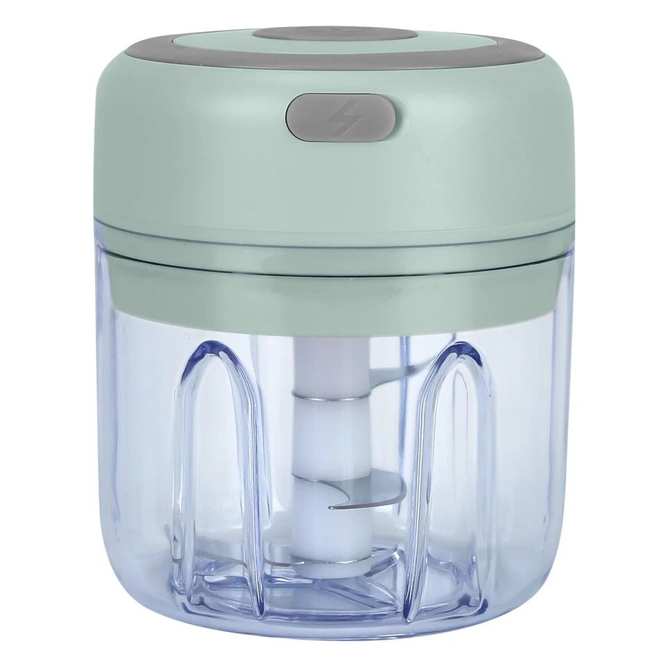 USB Rechargeable Electric Garlic Chopper, Onion Meat Grinder, Mincer Blender Mixer for Easy Food Prep and Chopping