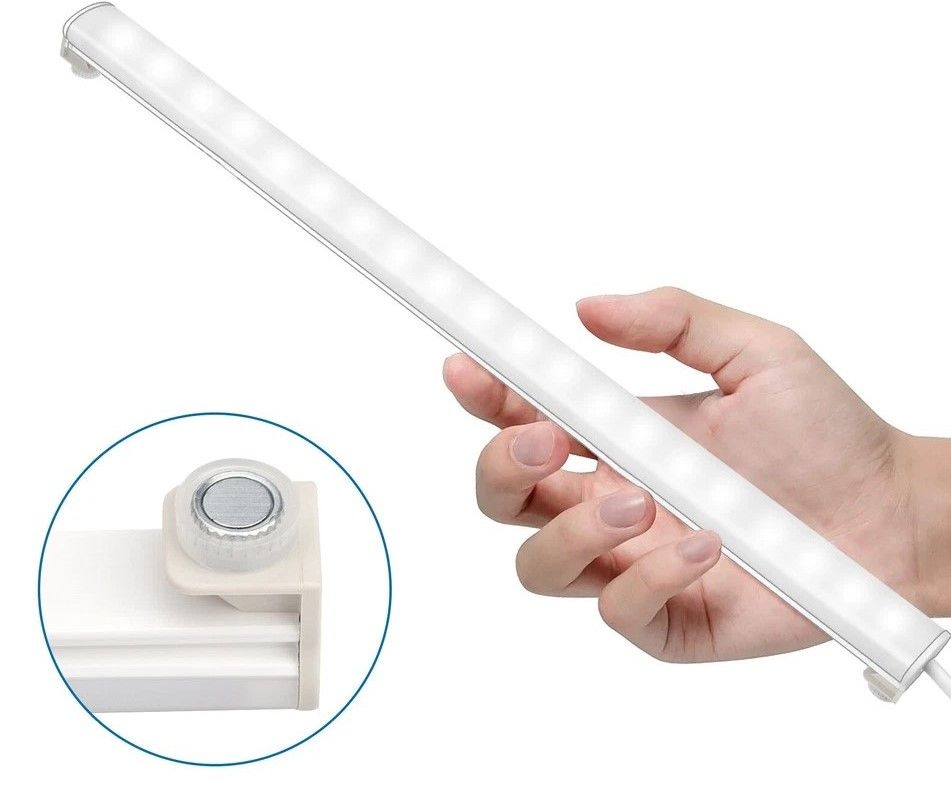 LED Kitchen Under Cabinet Lighting Strip Bar, USB Light Lamp Kit, Nature White for Kitchen, Closet, Shelf