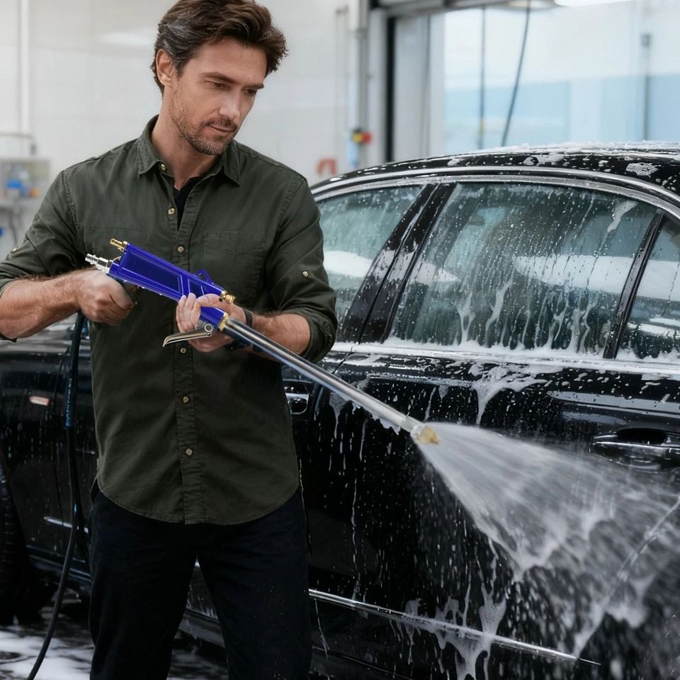 High-Pressure Air Blow Gun Engine Cleaner, Hose Pneumatic Tool, Automotive Degreaser Spray for Cleaning
